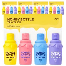 AyuAyu 蜂蜜瓶旅行套組木質麝香香氛, 5組