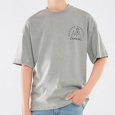 ghostrepublic 兒童透氣露營公路印花青少年寬鬆版短袖T恤 JT-J3193