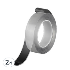 더홈스 透明雙面膠帶, 單一顏色, 2個