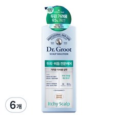 닥터그루트 스칼프 솔루션 가려운 두피용 샴푸, 700ml, 6개