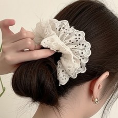 소리달 들봄 펀칭 레이스 에스닉 스크런치