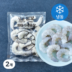 점보 흰다리 새우살 (냉동), 2개, 200g