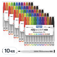 PENMAX 細字白板筆 12色 204, 混色, 10套