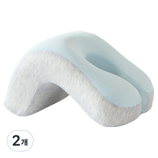 소울리치 푹쉼 포근한 낮잠베개, 블루, 2개