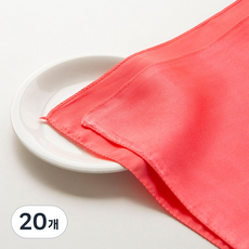 Chungage 高級禮物 聘禮回禮 節日黃金緞麵包袱巾 75cm, 06 珊瑚色, 20個