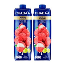 CHABAA 啜吧 荔枝葡萄汁, 1L, 2瓶