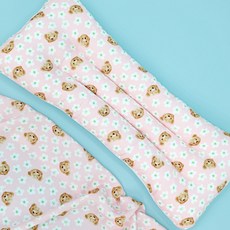 J-UNI 嬰幼兒人造絲枕頭, Kiki粉紅 長長款