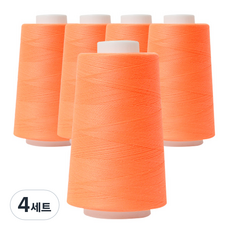 OWL 40수 2합 재봉사 5p, 형광오렌지, 4세트