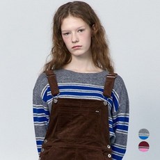 JUCY JUDY 女款短版拼色條紋針織毛衣 JYKT720C