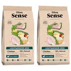 Dibaq Sense 森仕 低卡老犬小顆粒低穀犬糧, 雞肉, 2kg, 2袋