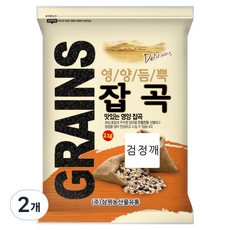 삼원농산 중국산 수입 검정깨, 2개, 2kg