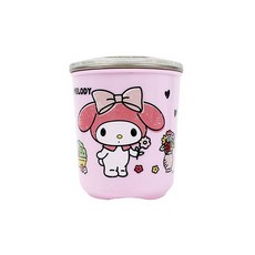 MY MELODY 美樂蒂 MM 休閒風 可愛不鏽鋼水杯 附蓋子, MM52901, 1個, 330ml