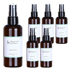3프로편백오일수 피톤치드 3% 편백 원액 여행용 휴대용 탈취제 본품, 6개, 100ml