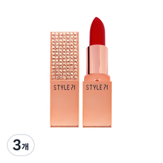 스타일71 루즈크림 립스틱, S3(립스틱) + 로즈골드(케이스), 3개, 3.5g