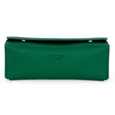 有趣的皮革鉛筆盒方形, 1入, Forest Green