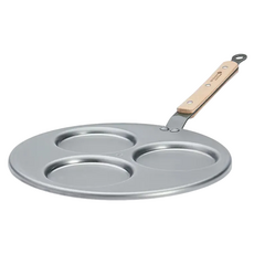 de Buyer 畢耶 原礦木柄蜂蠟系列 法式單柄平底鬆餅鍋 1.25kg, 27cm, 1個