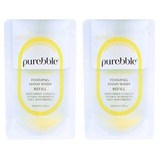Purebble 優質洗手慕斯補充包 黃色柑橘香, 300ml, 2包