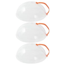 可微波透明桌罩, 3個, 透明 + 橘色