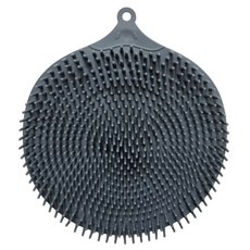 超級護理矽膠洗腳刷墊 灰色, 單品, 1個, 1入