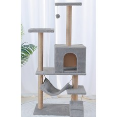 홍운 고양이 캣타워 015, 그레이, 1개