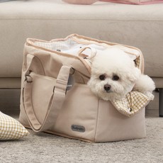 REDPUPPY 巴士R寵物移動包, 米色, 1個