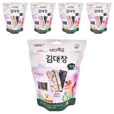 LUSOL 烘烤海苔 酥脆可口 無添加鹽油 健康零負擔 富含礦物質 補充營養, 起司, 20g, 5包