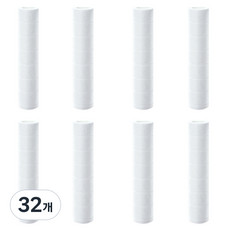미세홀 정수필터 샤워헤드 리필필터, 32개