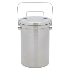 弗蕾婭．西芙 不鏽鋼廚房手提式垃圾桶, 1個, 銀色