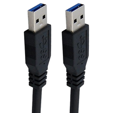 Cable 凱堡 專業級USB3.0傳輸線 A公-A公, 50cm, 黑色, 1條