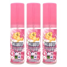 熊寶貝 衣物清新噴霧, 怡人芬芳, 100ml, 3瓶