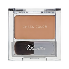 POURTO A Cheek Color 輕薄腮紅容易暈染, 棕橘, 1個