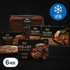 푸드장 포천이동갈비 혼합 LA갈비 선물세트 2kg (냉동), 6세트