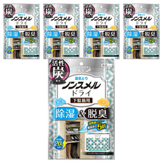 Hakugen Earth 白元 鞋櫃用除濕脫臭劑 活性炭無香, 76g, 5個