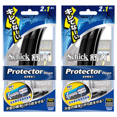Schick 舒適牌 超捍輕便刀, 水藍色潤滑條, 擺動刀頭, 防滑軟墊握柄, 超微鋼絲護膚隔離網, 3入, 2包