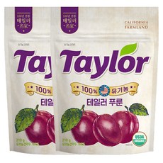 테일러 유기농 건자두, 210g, 2개
