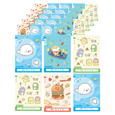 morning glory 小學1-2年級國語10格筆記本4種 + 隨機出貨2入組, A, 6套