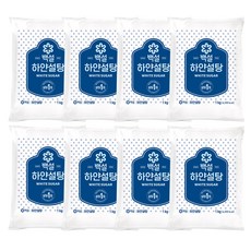 백설 하얀설탕, 1kg, 8개