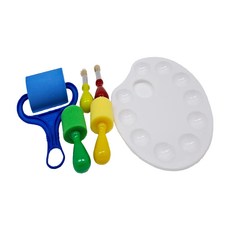 mamayo 媽媽友 顏料筆刷工具組6件組, 1組