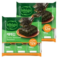 CJ bibigo 傳統便當海苔 12入, 48g, 2個