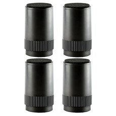 辦公桌高度可調腳家具腿床桌沙發餐桌椅高度可調加長腳, 黑色100mm（4件）