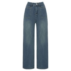 Sellys 女款外口袋寬版牛仔褲 I5A-IPT024