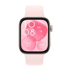 HUAWEI 華為 WATCH 手錶 FIT3 AMOLED顯示螢幕 心律血氧監測 通話, 1.82吋, 星雲粉, GPS + 藍牙