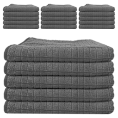 World Clean 豪華圍棋超細纖維拖把灰色, 20個