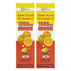 Bluhen 速補美C含鋅發泡錠 1000mg, 2個, 20顆