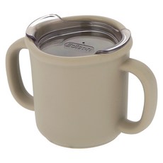 Edison 愛迪生 矽膠學習水杯(附杯蓋), 米色, 1個, 200ml