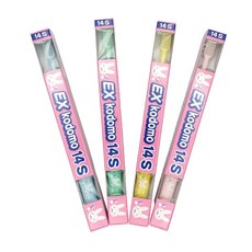 코도모 부모님지도용 어린이 칫솔 14S, 혼합색상, 4개입, 1개