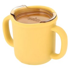 에디슨 프리미엄 실리콘 트레이닝 컵, 옐로우, 1개, 200ml