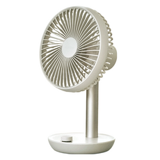 Lumena USB 桌上擺頭風扇 6w輸出功率 4000mAh電池容量, FAN STAND3Z, 燕麥色