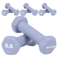 스케쳐스 와이드핏 육각 아령 덤벨, 0.5kg, 8개