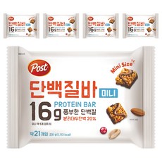 Post 迷你蛋白棒 21包入, 1袋, 231g